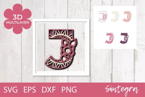 3D Floral Letter J Mandala Layer SVG: A Fresh Shape for Brand Storytelling