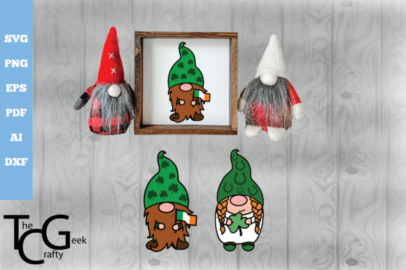 3D Layered St. Patrick s Gnome SVG