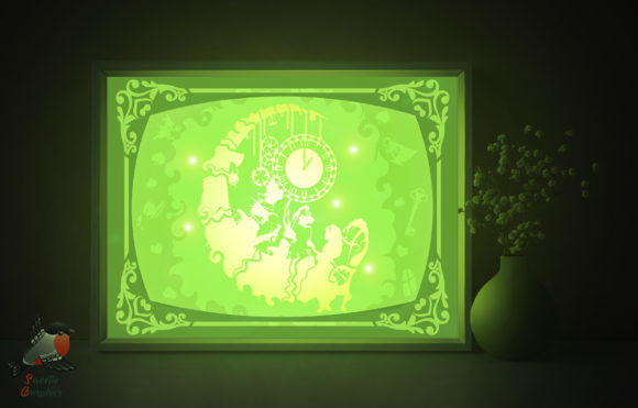 Alice in Wonderland Shadow Box Template Review