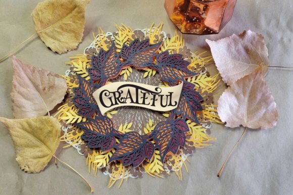 Autumn Wreath 3D Papercut Shadowbox Review