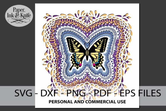 Butterfly 3D Papercut: A Layered 3D SVG for Shadow Box Crafters