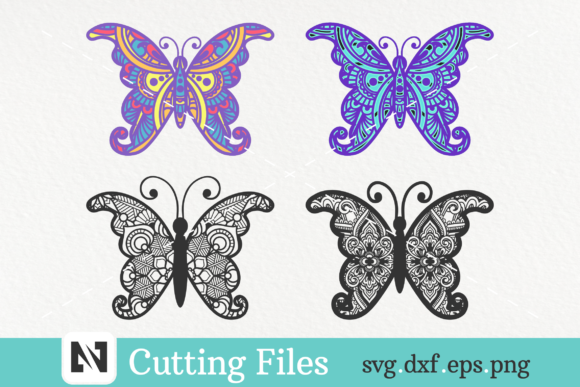 Butterfly Mandala Bundle: 3D SVG for Shadow Box Designs & Digital Products
