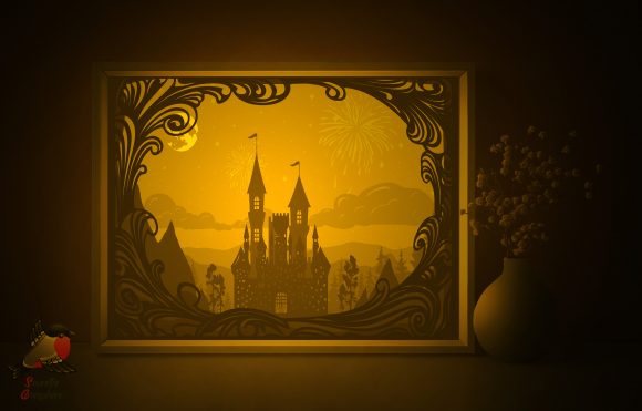 Castle Tower Light Box Template