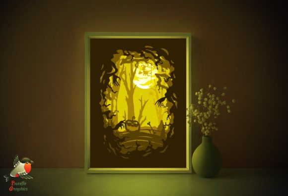 Halloween Pumkin Light Box Template