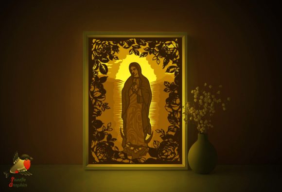 Lady of Guadalupe Shadow Box Template: 3D SVG Review