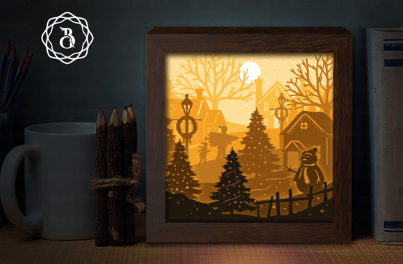 Merry Christmas 1 Shadow Box: A Festive 3D SVG for Seasonal Branding and Craft Projects