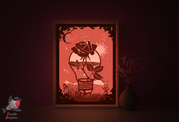 Rose Galaxy Flower 3D SVG Shadow Boxes Review