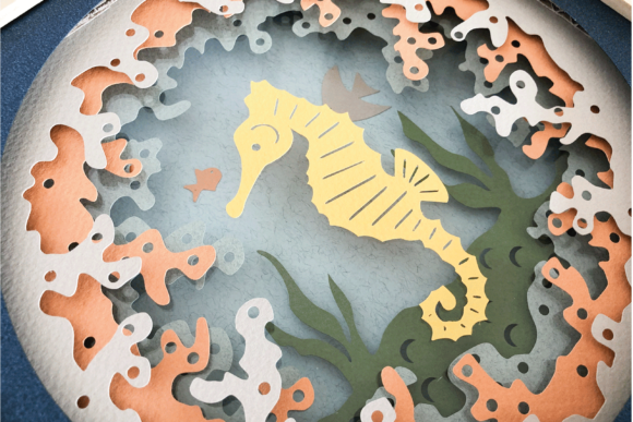Seahorse 3D SVG Shadow Box Review