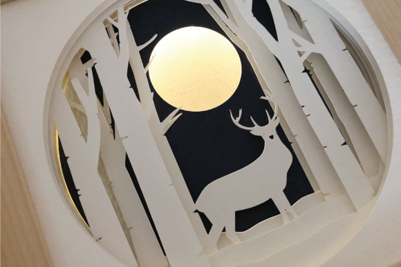 Stag Deer 3D SVG for Shadow Boxes